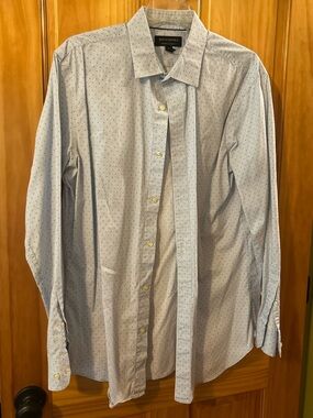 Banana Republic Light Blue‎ Microdot Dress Shirt